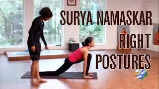 Surya Namaskar Part1 Right Postures [upl. by Rett859]