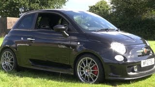 Abarth 500 Esseesse in Black with Titanium alloys and Monza exhaust [upl. by Hugues201]