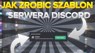 Jak stworzyc szablon serwera discord 20232024 [upl. by Doowyah114]