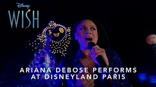 Wish  Ariana DeBose Performs quotThis Wishquot at Disneyland Paris [upl. by Nahtanoy141]