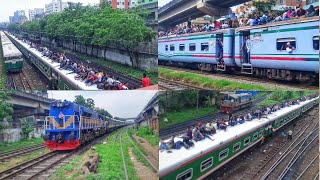 Most overcrowded train during Eid al adha festival in Bangladesh  Bangladesh railway eiduladha [upl. by Lodnar]