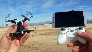 Eachine E61HW Micro FPV Drone Flight Test Review [upl. by Aneer]