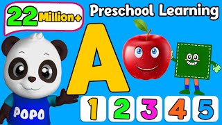 Preschool Learning Videos that REALLY WORK for 3 Year Olds  Learn ABC Phonics Shapes Numbers Colors [upl. by Nylatsirhc]