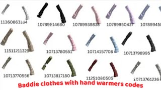 Baddie clothes with hand warmers codes [upl. by Rasmussen]