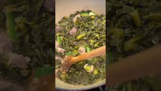 Gomen wat with lamb iniblah inibla ethiopianfood [upl. by Terese]