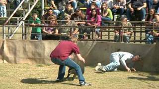 2010 Wild Hog WrestlingCatching Championships  Trey P and Kyle D [upl. by Jarrow]