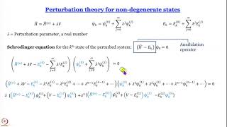 Week 7Lecture 39  Higher order perturbations [upl. by Onirefez]