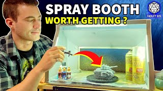 Airbrush Spray Booth Set Up Test amp Review  Double Fans LED Lights and Portable OPHIR [upl. by Annez]