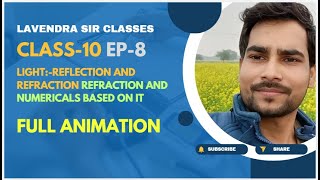 EP8  Refraction and refractive index numericals  lavendra sir classes  full animation [upl. by Euhsoj539]