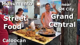 Caloocan Street Food near SM City Grand Central  Monumento Caloocan Street Market Walking Tour [upl. by Theresita813]