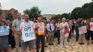 Outsourcing protest held at University of Tennessee [upl. by Hilliard618]