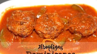 Ricas Albondigas Dominicanas  Cocinando con Ros Emely [upl. by Creedon]