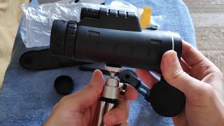 40x60 Zoom HD Monocular Telescope for Smartphone  Unboxing [upl. by Lauer]