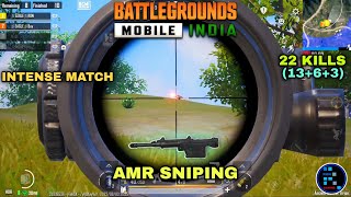 Hindi BGMI  AMAZING quot22 KILLSquot INTENSE MATCH CHICKEN DINNER [upl. by Eilrebmik232]