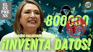 ¡INVENTA DATOS  xochitlgalvez  800K en pandemia  EL EXPRESS en vivo [upl. by Erme]