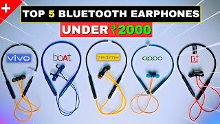 Top 5 Best Neckbands Under 2000🔥Best neckbands Under ₹2000 in 2024⚡ [upl. by Nabroc]