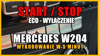 🛑 MERCEDES W204 W212 ECO START STOP  WYŁĄCZENIE 🛑  ZMIANA STATUSU  DKMOTOPL [upl. by Walczak446]