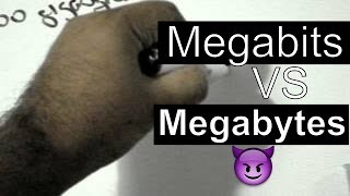 Megabits vs Megabytes [upl. by Hassadah]