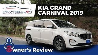 KIA Grand Carnival EX 2019 Owners Review Price Specs amp Features  PakWheels [upl. by Ycaj269]