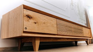 Oak tv stand WOODWORKING [upl. by Jordain33]