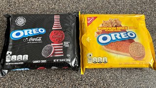 New Oreo Flavors Kids Taste Test  CocaCola and Pumpkin Spice  2024 [upl. by Ydnac686]