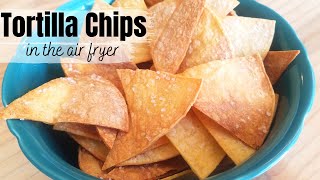 How to make Tortilla Chips in the AIR FRYER  NINJA FOODI [upl. by Bea]