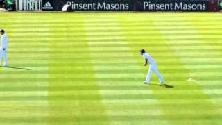 James Anderson Bowling against Australia in the Ashes 3rd Test at Edgbaston 2009 [upl. by Kcired67]