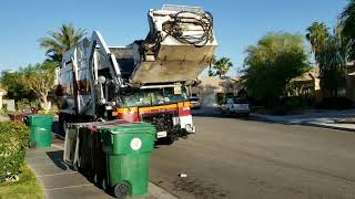 Palm Springs Burrtec Garbage Trucks [upl. by Ruhtracam]