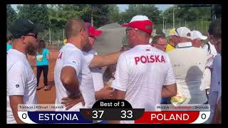 ESTONIA vs POLAND  Mölkky European Championship 2024 Nations Cup Quarterfinal [upl. by Ttennaej]