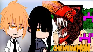 Chainsaw Man React To Denji  Chainsaw Man  Gacha React [upl. by Rahr949]