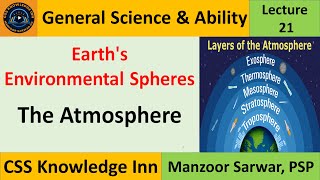 Earths Environmental Spheres  The Atmosphere [upl. by Heriberto]