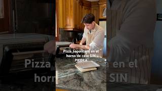 Pizza en horno de casa sin piedra pizza shorts pizzalover pizzatime [upl. by Elitnahc]