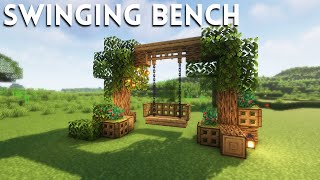 3 Swinging Bench Designs for your Minecraft World [upl. by Aicelf]