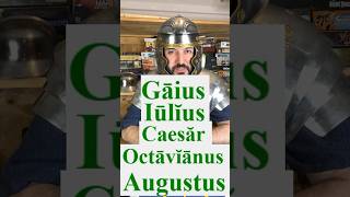 How do you say Gaius Iulius Caesar Octavianus Augustus in Latin classical latin caesar [upl. by Sauls]