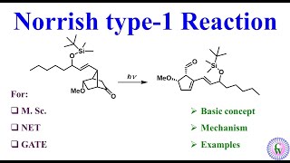 Norrish type1 reaction Basic concept Mechanism and Examples [upl. by Marc]