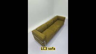 LC3 sofa in Suede leather [upl. by Knox841]