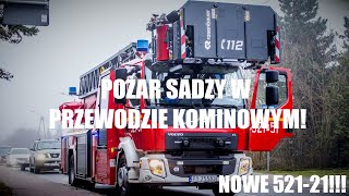 NOWOŚĆ Pożar Sadzy w Przewodzie Kominowym Straż Pożarna ALARMOWO do Zdarzenia [upl. by Hewart]