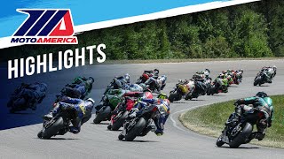 MotoAmerica Supersport Race 1 Highlights at Brainerd 2023 [upl. by Ade]