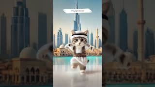 Dancing cat in Dubai catdance cute funny pets [upl. by Colis]