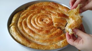 📣YILLARCA BOŞA UĞRAŞMIŞIZ❗️SADECE 8 SEFER AÇARAK KOCA 1 TEPSİ ÇITIR ÇITIR UFALANAN EL AÇMASI BÖREK [upl. by Wendolyn653]