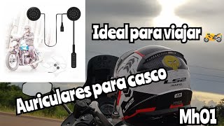 Auriculares para casco  Auriculares para moto Auriculares manos libres ideal para viajar ❤️😍 [upl. by Lourie]