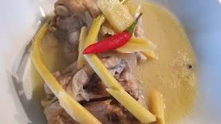 HOT CHILI CREAMY CHICKEN WITH COCONUT JUICE I HINALANG MANOK BISAYA VERSION MANOKHINALANG SHORTS [upl. by Lilac]