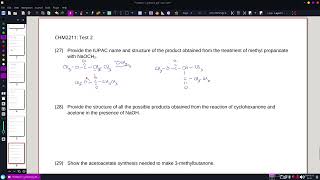 CHM2211 pTest02 Q27 [upl. by Orabelle]