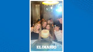 Thalía celebró su cumpleaños 52 con familia y amigos  El Diario [upl. by Celeste]