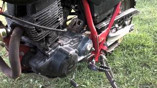 1988 Yamaha TW200 trailway walkaround upgraded horn [upl. by Ahsielat]