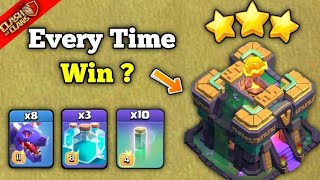 Th14 Best Attack Strategy in 2024  Easily 3 Star in War amp Cwl in Clash of clans [upl. by Ishmael]