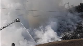 Landfill fire in southeast Calgary [upl. by Gundry570]