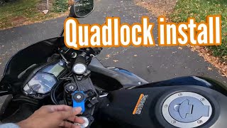 HOW TO INSTALL QUAD LOCK on a YAMAHA R3 [upl. by Gard]