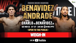 Benavidez vs Andrade OFFICIAL WEIGHIN [upl. by Huntington]