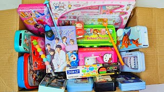 Box full of amazing stationery  password lock pencil case stationery set bts diary sharpner pen [upl. by Woodman]